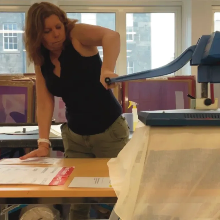 Hand printing the register