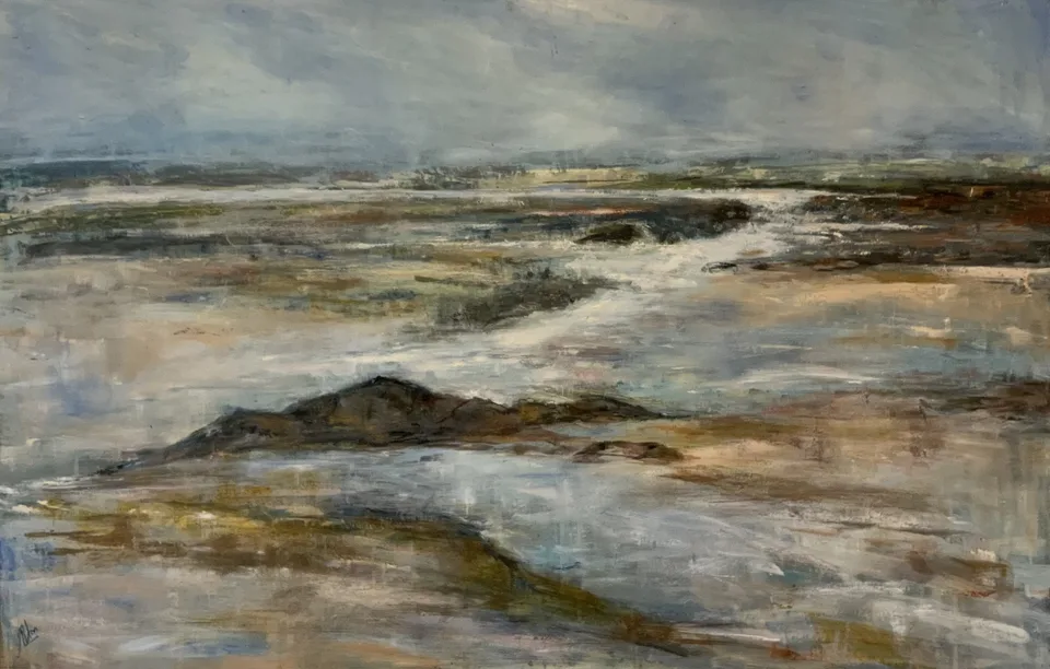 Low Tide, Acrylic on board